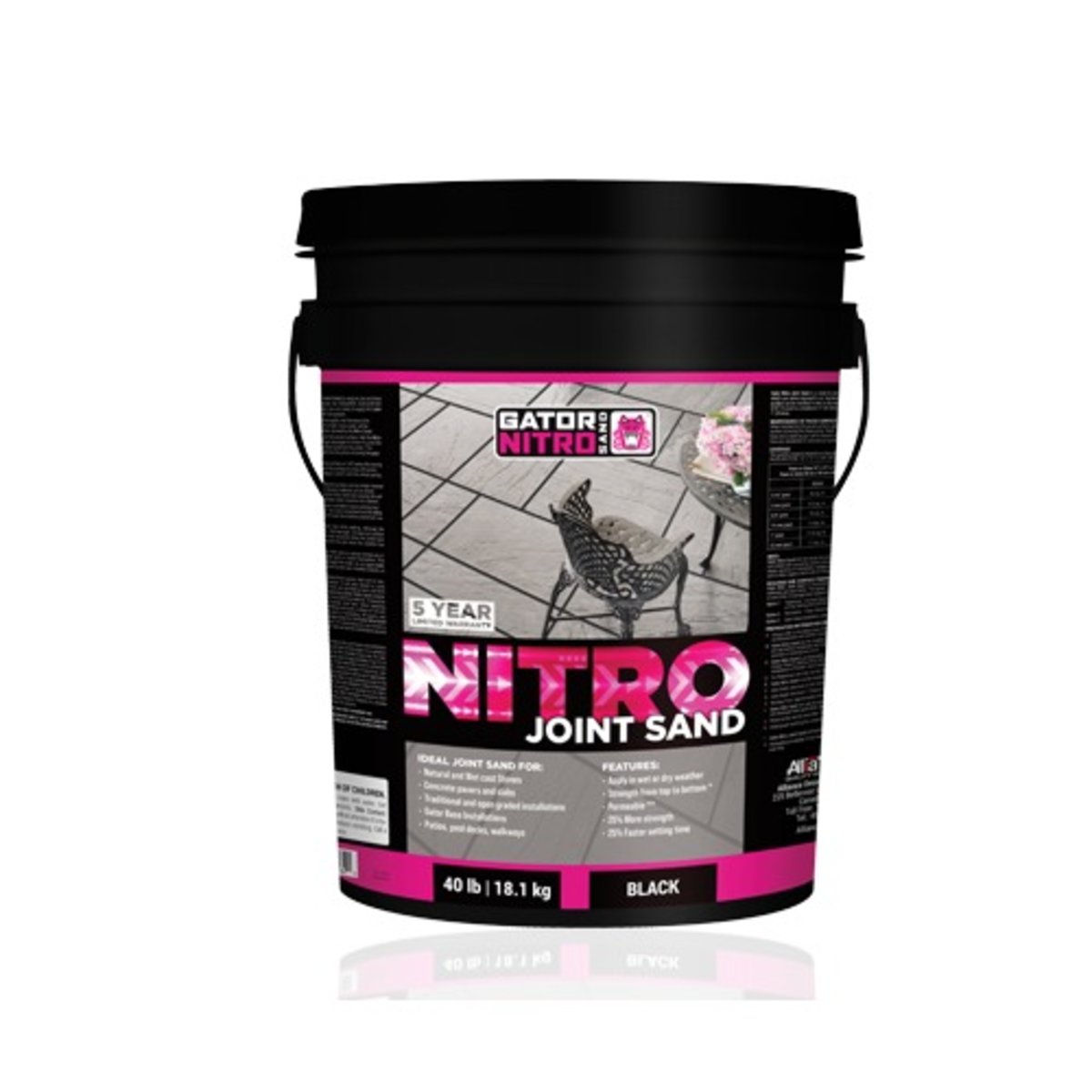 Alliance Gator Nitro Joint Sand Black 40 lb. Pail SiteOne